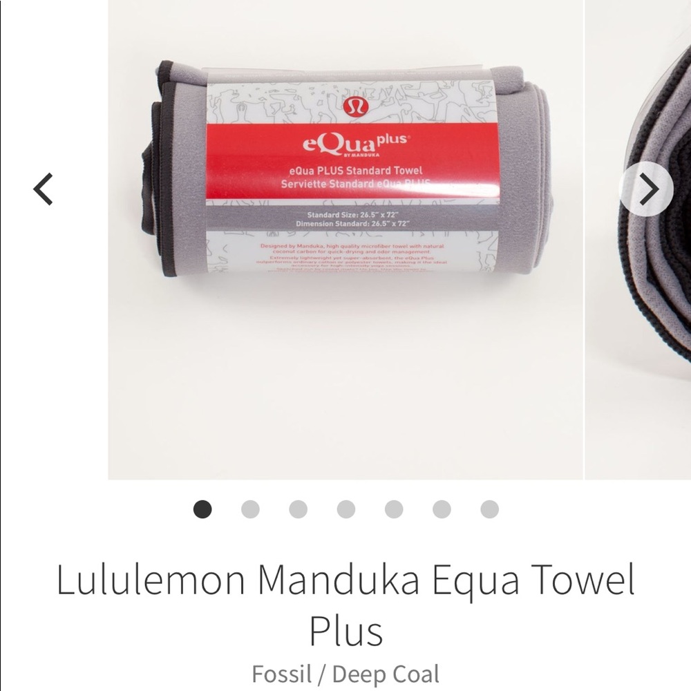 Lululemon Equa Manduka Towel Plus, Fossil Gray